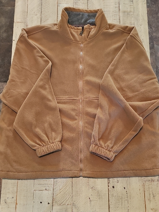 Other - Mens Cozy Full-Zip Fleece Jacket in Camel